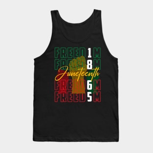 Juneteenth Shirts 1865 Freedom gift For Men Women Tank Top